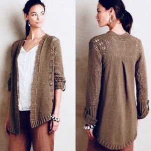 Angel of the North “Silva” Olive Cardigan Sweater Size Medium